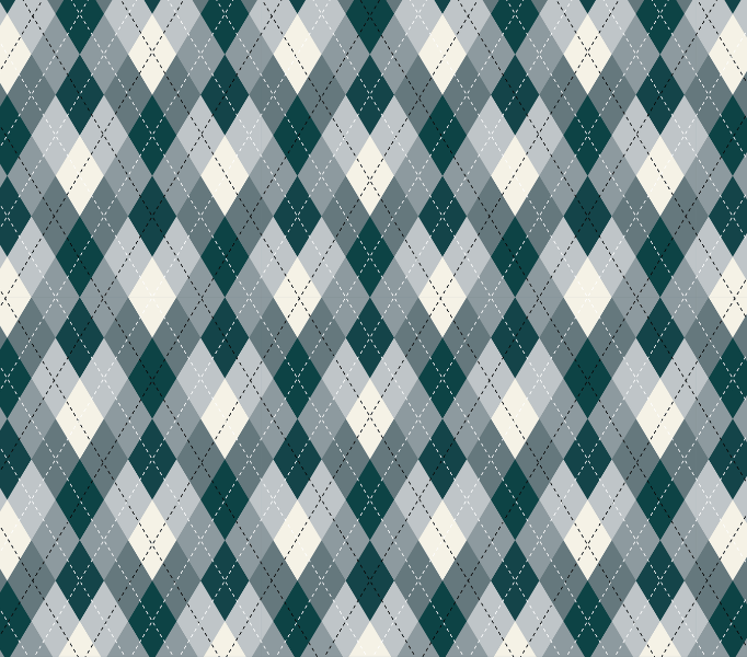 Anchored diamond pattern
