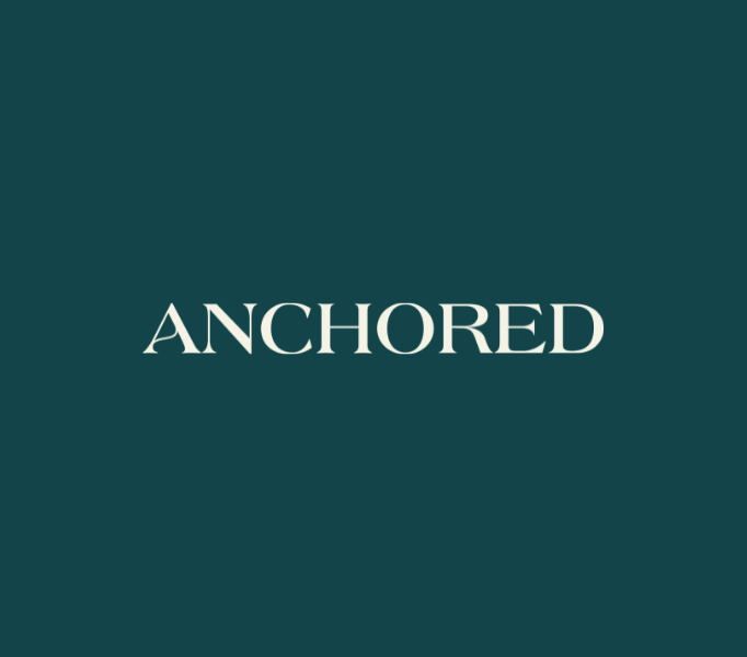 Anchored text logo