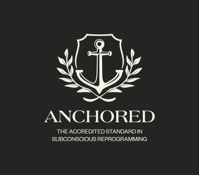 Anchored vertical logo with tagline
