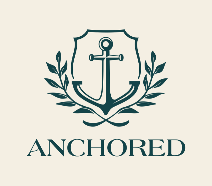 Anchored vertical logo